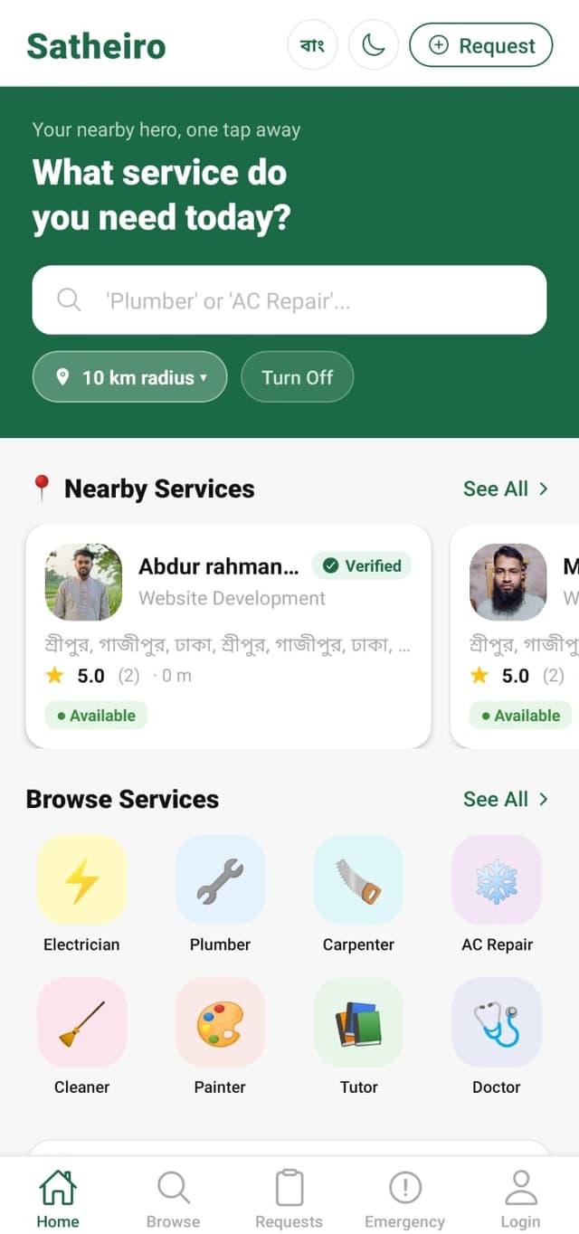 প্রোভাইডার ড্যাশবোর্ড
